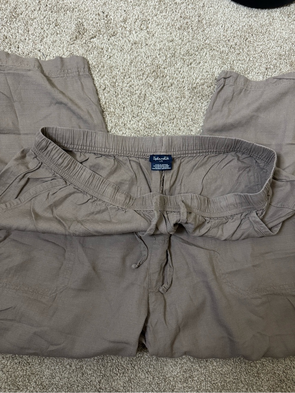 Splendid Women's Linen Blend Cropped Pant